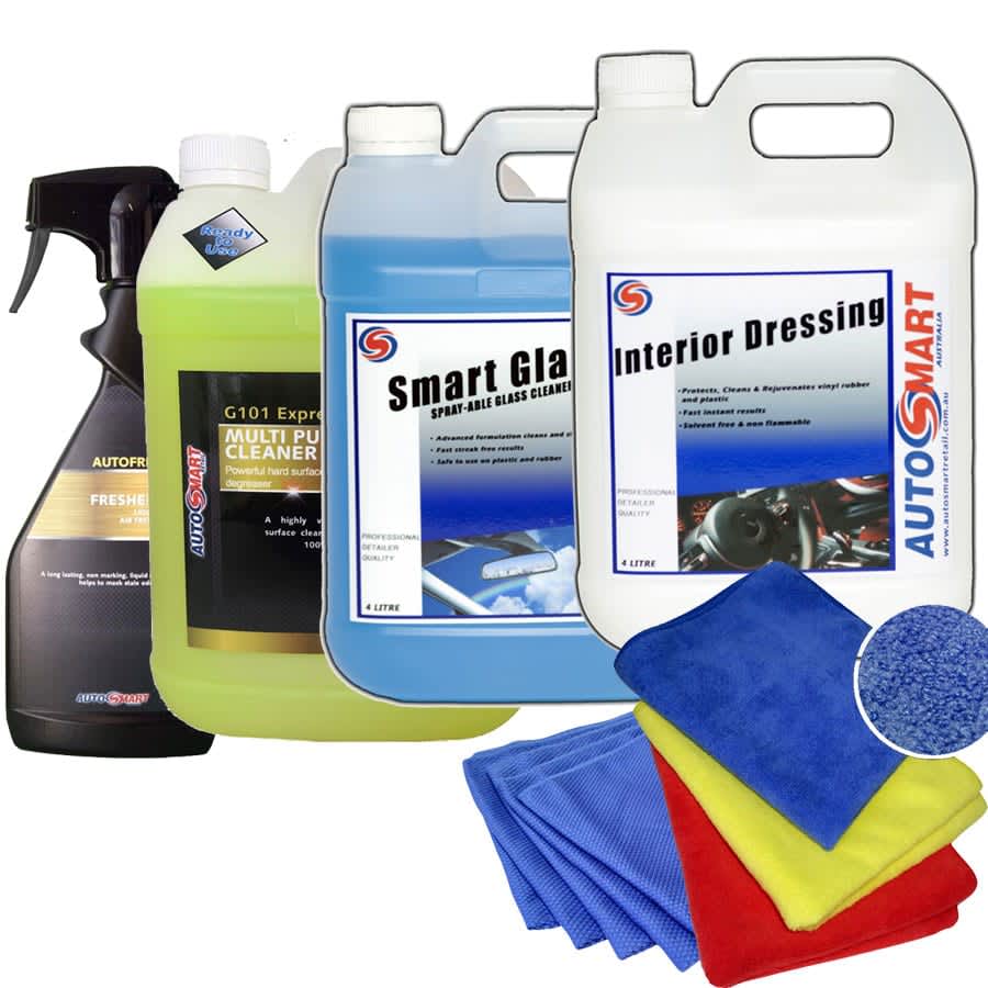 Kit complet de nettoyage interieur voiture