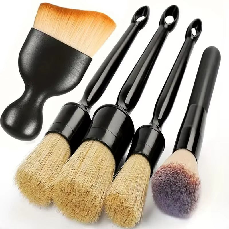 Set de 5 brosses detailing auto interieur et exterieur
