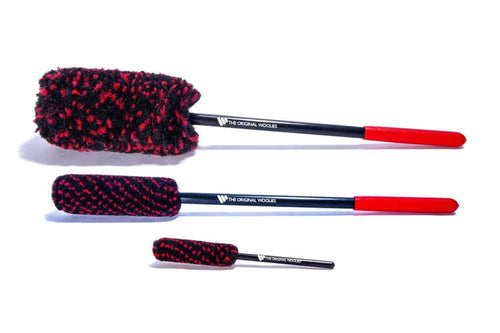 Lot de 3 brosses cylindriques pour jantes
