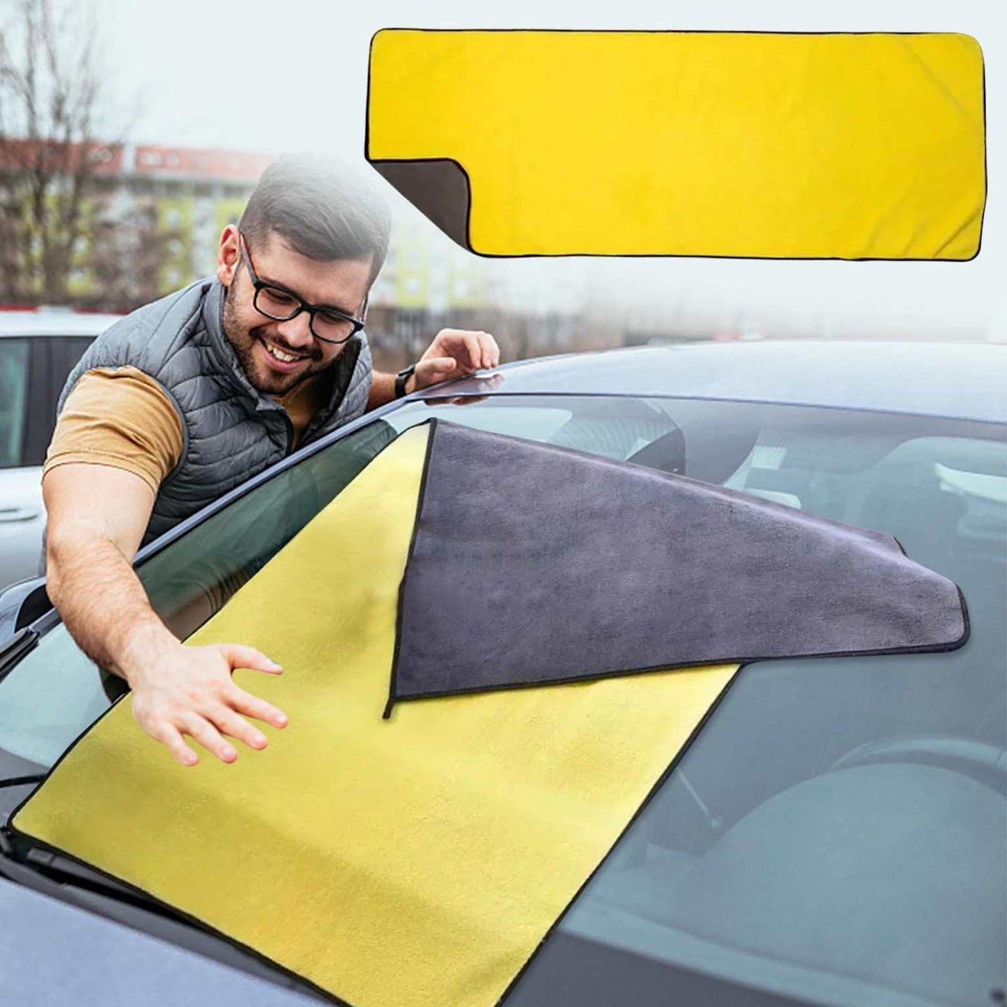 Lot de microfibres de polissage pour voiture
